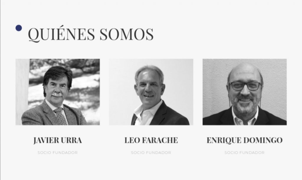 Javier Urra, Leo Farache y Enrique Domingo, socios fundadores de Mar de Fondo. 