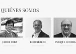 Javier Urra, Leo Farache y Enrique Domingo, socios fundadores de Mar de Fondo.